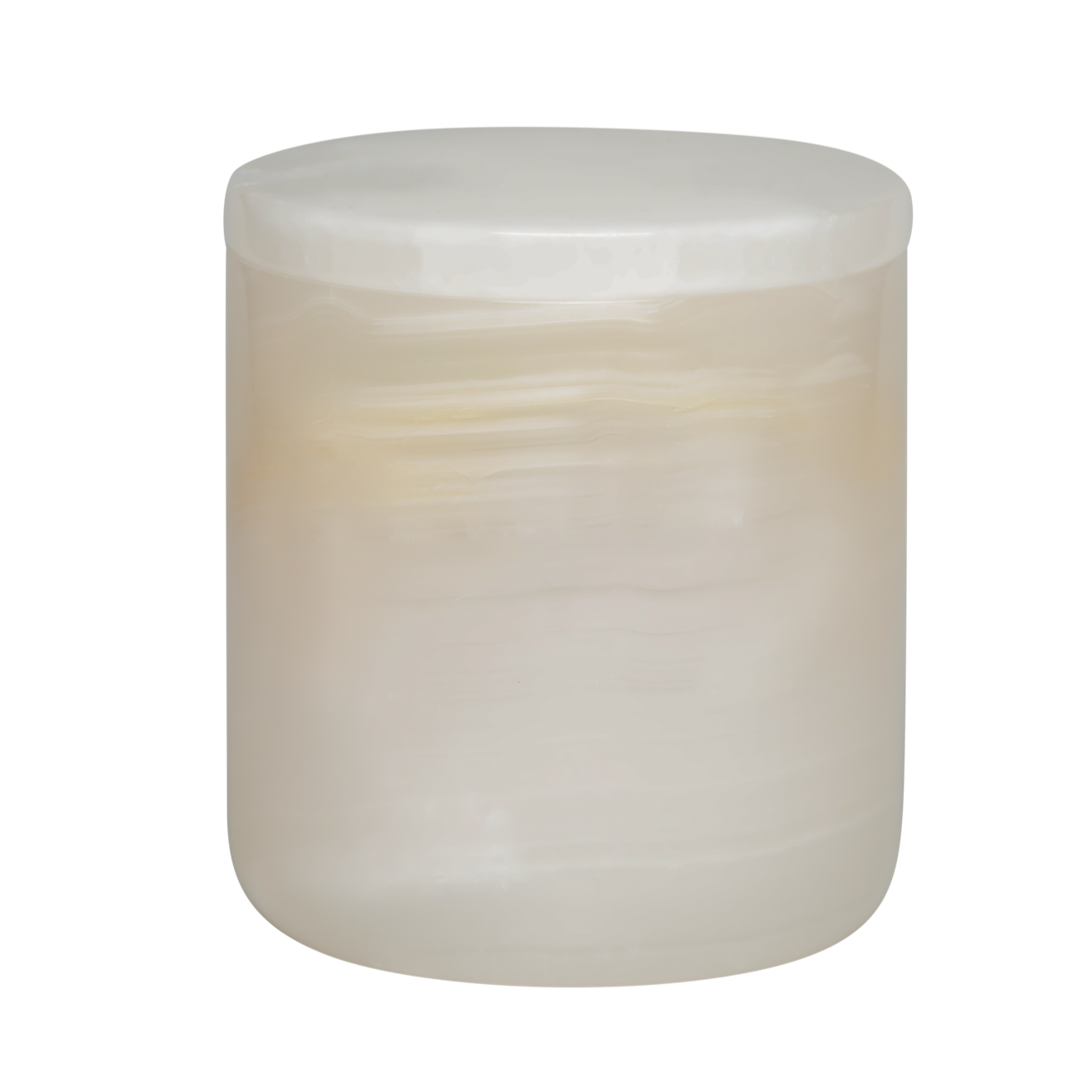 Pink Onyx vessel with 8oz candle insert