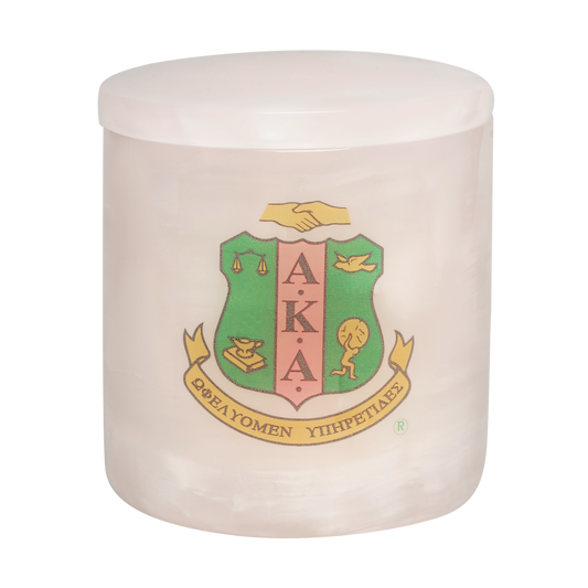 Elegant Pink Onyx vessel with official AKA shield