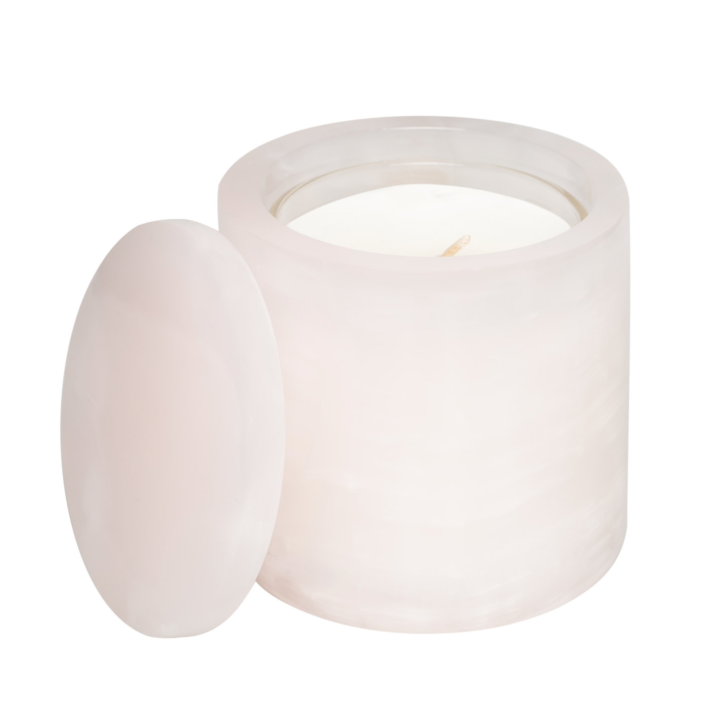 Pink Onyx vessel with 8oz candle insert