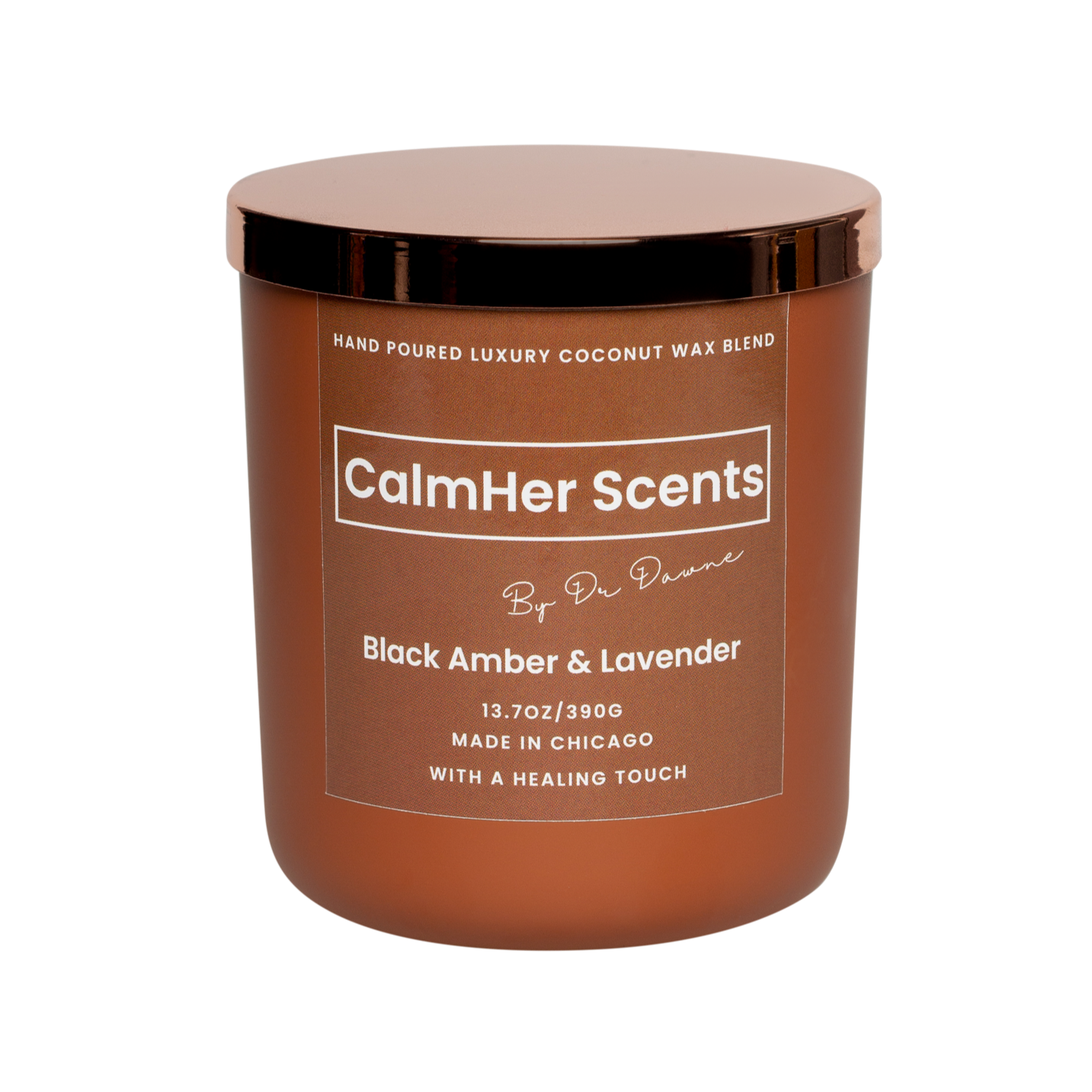 Mahogany Candle- Black Amber & Lavender