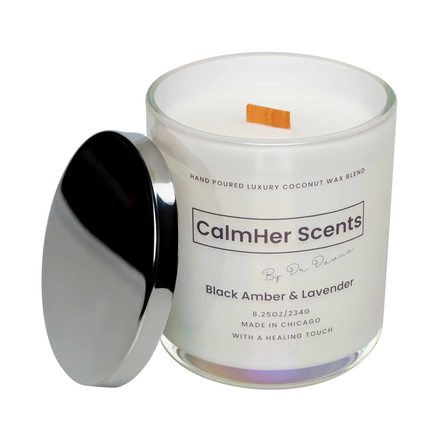 Signature candle- Black Amber & Lavender